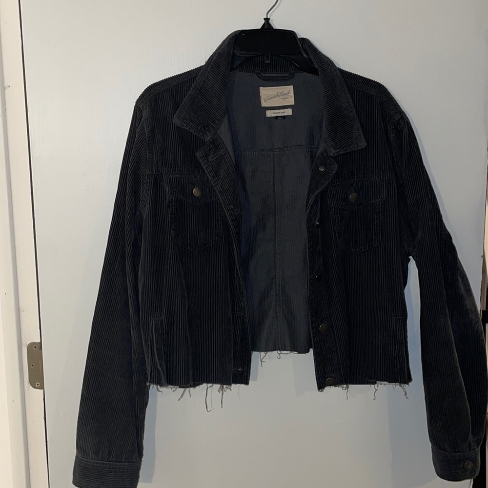 Cropped corduroy jacket